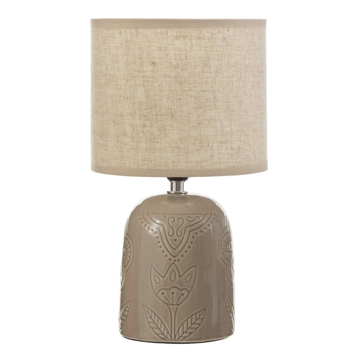 Настольная лампа Настольная лампа "Монако" Е14 40Вт бежевый 16х16х29 см RISALUX