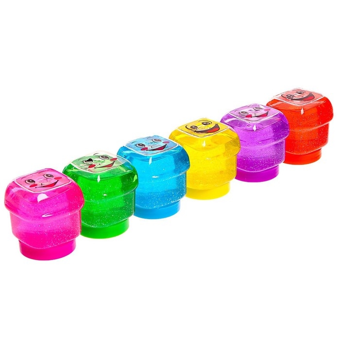 Лизун - слайм «Улыбка», цвета МИКС