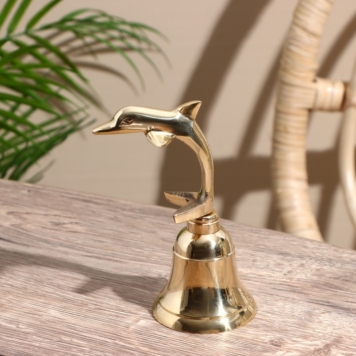 Колокольчик  Колокольчик "Дельфин" латунь 6х7,5х12,5 см