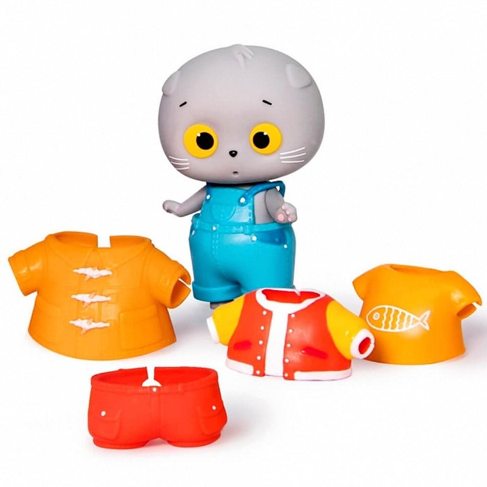 Коллекционная фигурка с одеждой «Мини Басик. Новые открытия», 5 предметов одежды, 8 см Коллекционная фигурка с одеждой «Мини Басик. Новые открытия», 5 предметов одежды, 8 см