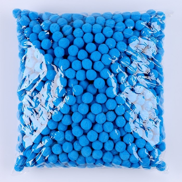 Набор деталей для декора &laquo;Бомбошки&raquo;, набор 1000 шт., размер 1 шт. &mdash; 2 см, цвет голубой