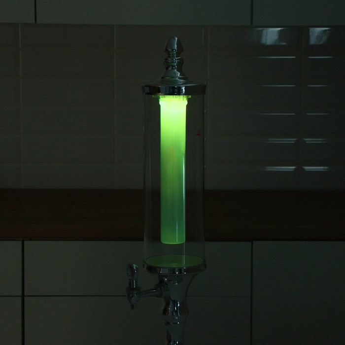 Башня пивная «Петронас», 3 л, колба с подсветкой, 2 батарейки, цвет металлик Башня пивная «Петронас», 3 л, колба с подсветкой, 2 батарейки, цвет металлик