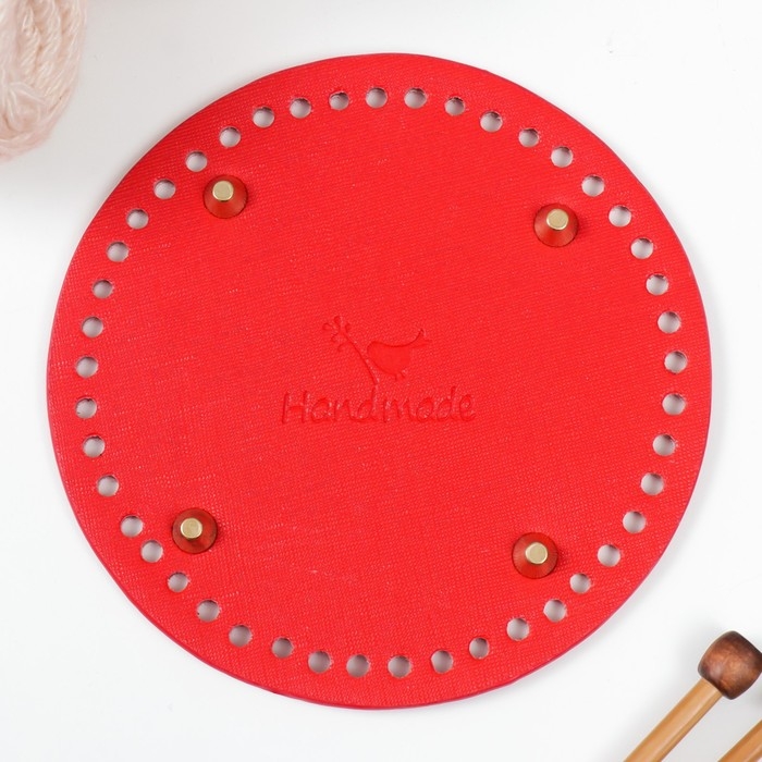 Основа для вязаных изделий кожзам Основа для вязаных изделий кожзам "Круглая. Модерн" МИКС 15х15 см