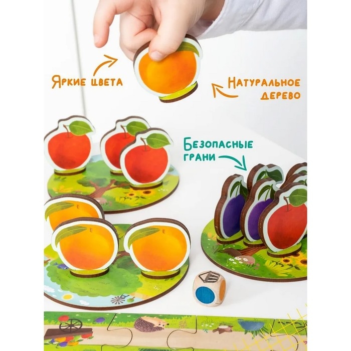 Игра настольная обучающая «Фруктовый сад» Игра настольная обучающая «Фруктовый сад»