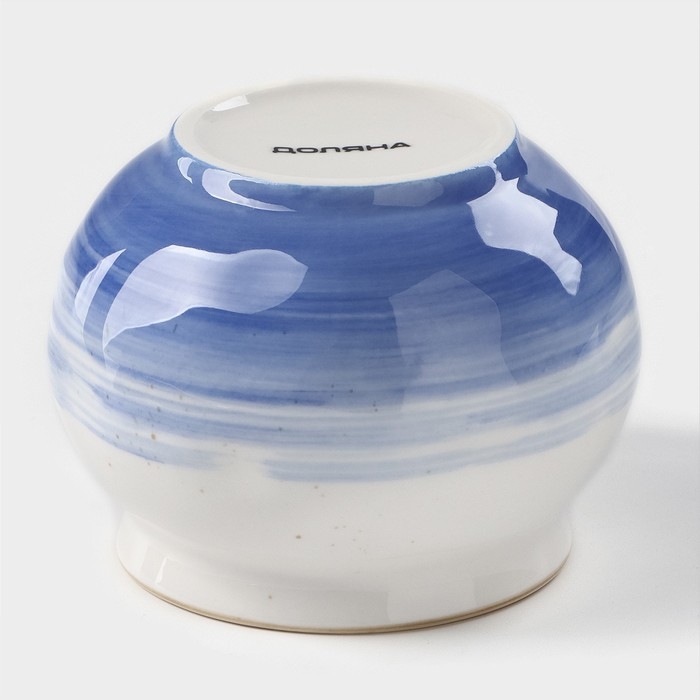 Сахарница фарфоровая с крышкой Доляна «Космос», 400 мл, цвет синий Сахарница фарфоровая с крышкой Доляна «Космос», 400 мл, цвет синий