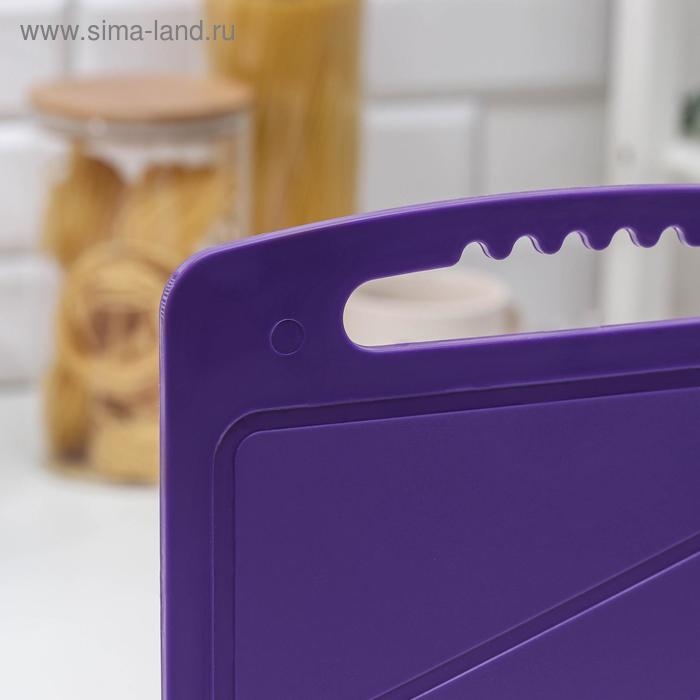 Доска разделочная, 32×20 см, цвет МИКС Доска разделочная, 32×20 см, цвет МИКС