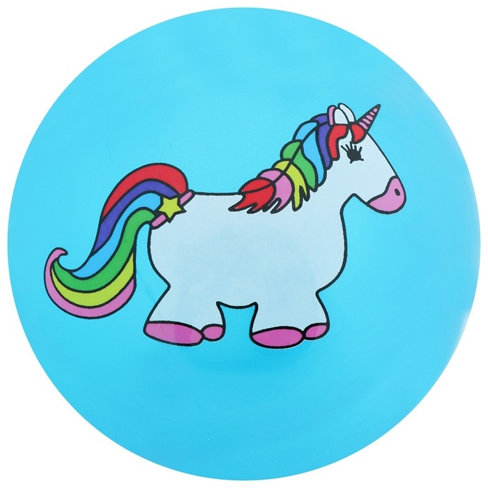 Мяч детский «Пони и Единороги», d=22 см, цвет МИКС Мяч детский «Пони и Единороги», d=22 см, цвет МИКС