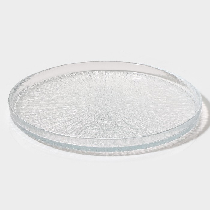 Тарелка стеклянная с бортиком «Нуук», d=21 см Тарелка стеклянная с бортиком «Нуук», d=21 см