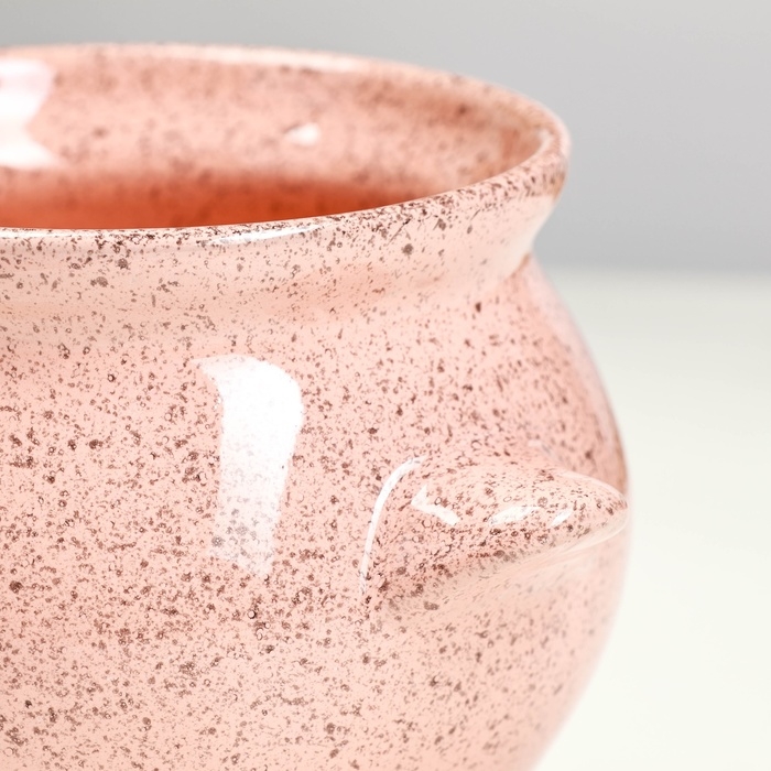 Горшок керамический для запекания №6, 0,65л / 12х12см, фламинго Горшок керамический для запекания №6, 0,65л / 12х12см, фламинго