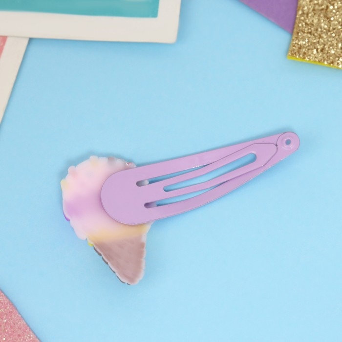 Набор для волос Набор для волос "Ширли" (2 резинки 5 см, 4 невидимки 5,5 см) пчёлка, сиреневый