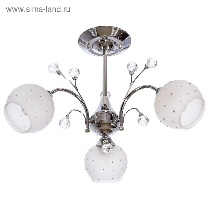 Люстра Люстра "Берта" 3х40Вт E27 хром 60х60х36 см.