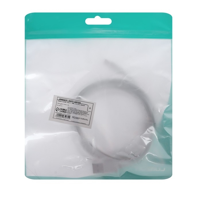 Кабель LuazON, Type-C - USB, 1 А, 1.5 м, белый Кабель LuazON, Type-C - USB, 1 А, 1.5 м, белый