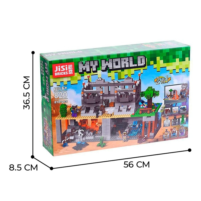 Конструктор Мой мир «Крепость», 2 варианта сборки, 818 деталей Конструктор Мой мир «Крепость», 2 варианта сборки, 818 деталей