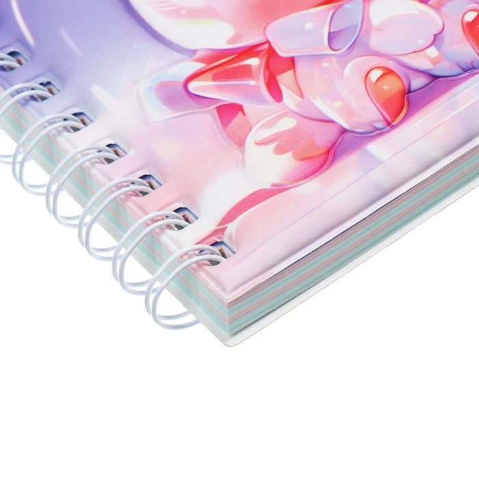 Записная книжка подарочная на гребне 80л,линия, цветной блок,обложка ПВХ 3D Зайка(17,6х13,5см) 105 Записная книжка подарочная на гребне 80л,линия, цветной блок,обложка ПВХ 3D Зайка(17,6х13,5см) 105