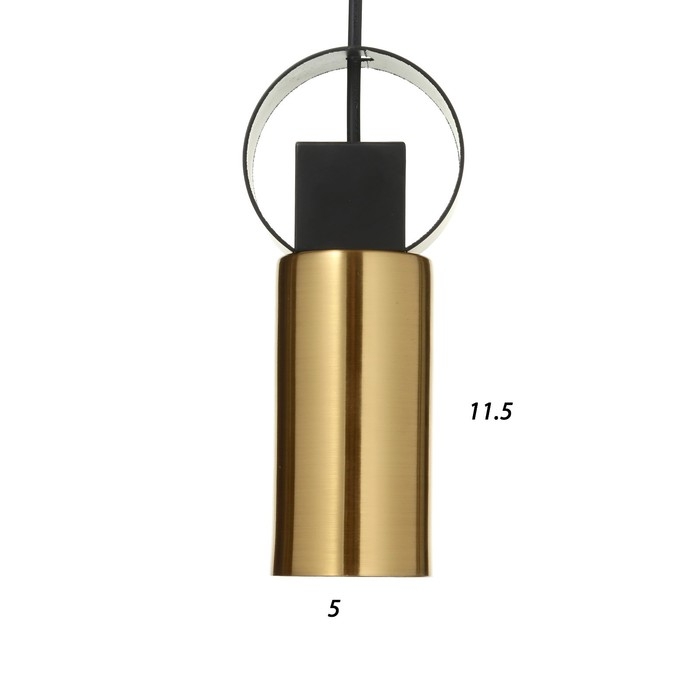 Светильник BayerLux 2286/1 E27 40Вт черно-золотой 6х6х18-118 см