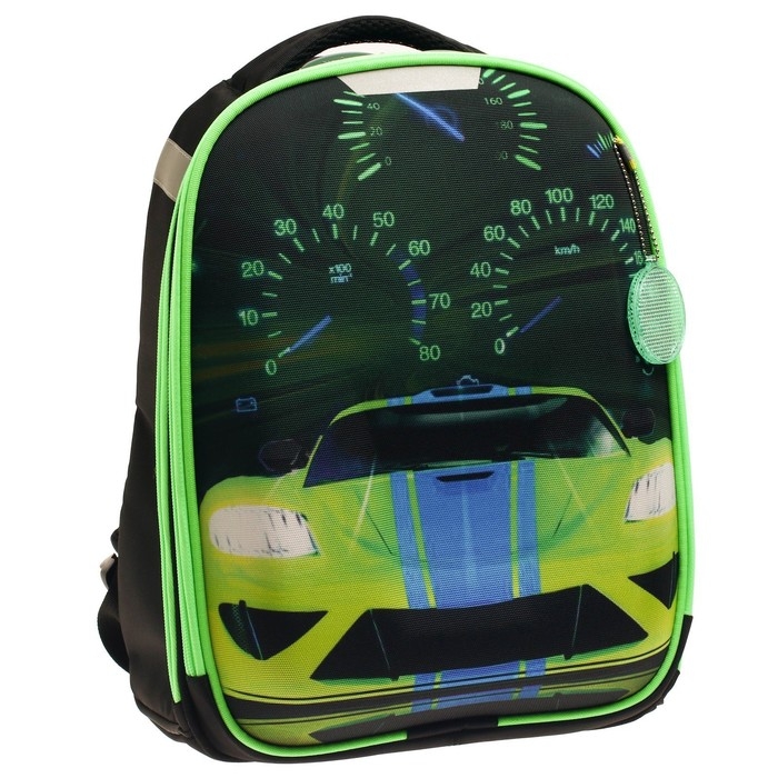 Рюкзак каркасный школьный, 37 х 28 х 19 см, Calligrata К Рюкзак каркасный школьный, 37 х 28 х 19 см, Calligrata К "Тачка"