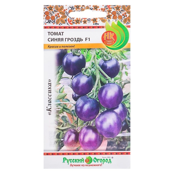 Семена Томат Семена Томат "Синяя Гроздь" F1, серия Русский огород, 10 шт