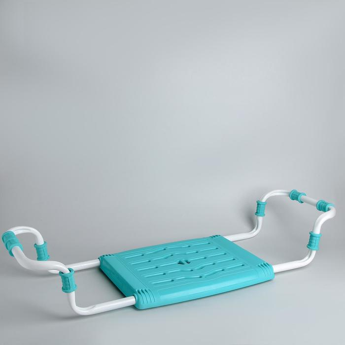 Сиденье для ванны раздвижное, 35×29 см, цвет бирюза Сиденье для ванны раздвижное, 35×29 см, цвет бирюза