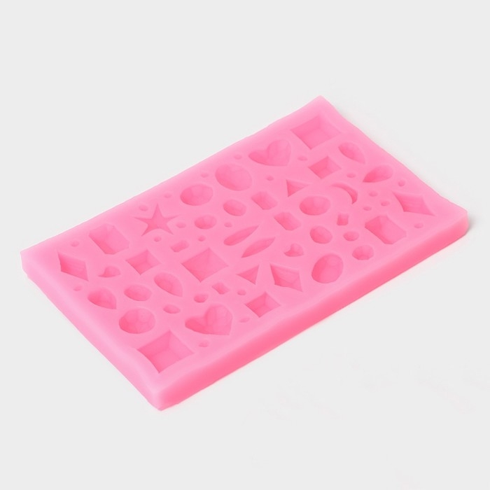 Молд «Драгоценные камни», силикон, 11×7 см, цвет МИКС Молд «Драгоценные камни», силикон, 11×7 см, цвет МИКС