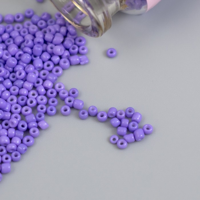 Бисер круглый 12/0 в бутылочке  Бисер круглый 12/0 в бутылочке "Глициния" 2х20 гр набор 2 шт