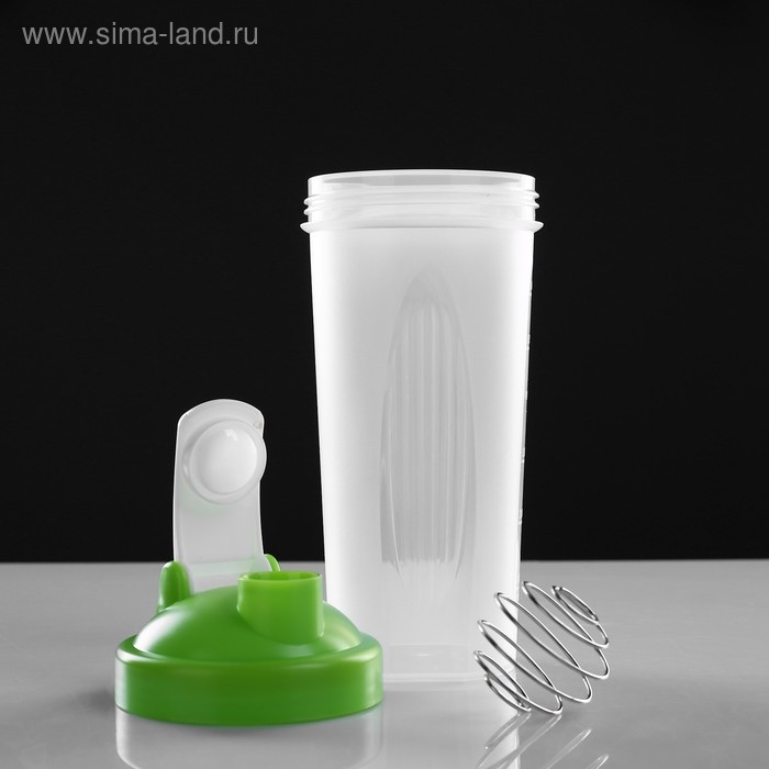 Шейкер, 750 мл, серия: CrossFit Max, Шейкер, 750 мл, серия: CrossFit Max, "Мастер К", 22 х 9 см, зеленый