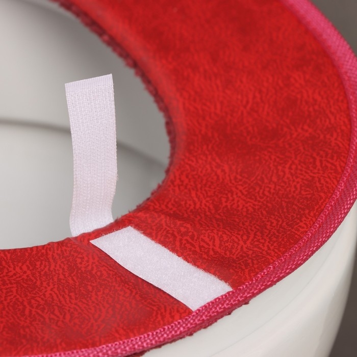 Чехол на сиденье для унитаза на липучках Доляна «Плюш», 34×40 см, цвет МИКС Чехол на сиденье для унитаза на липучках Доляна «Плюш», 34×40 см, цвет МИКС