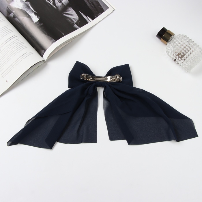 Заколка-автомат для волос Заколка-автомат для волос "Джулия" 24х12 см, синий