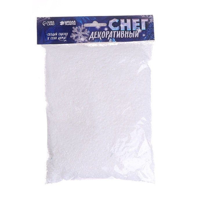 Снег искусственный сыпучий для декора «Хлопья мелкие» 10 г Снег искусственный сыпучий для декора «Хлопья мелкие» 10 г