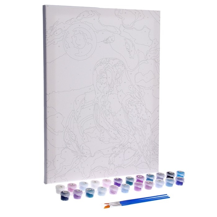 Картина по номерам на холсте с подрамником &laquo;Сказочная сова&raquo;, 30х40 см