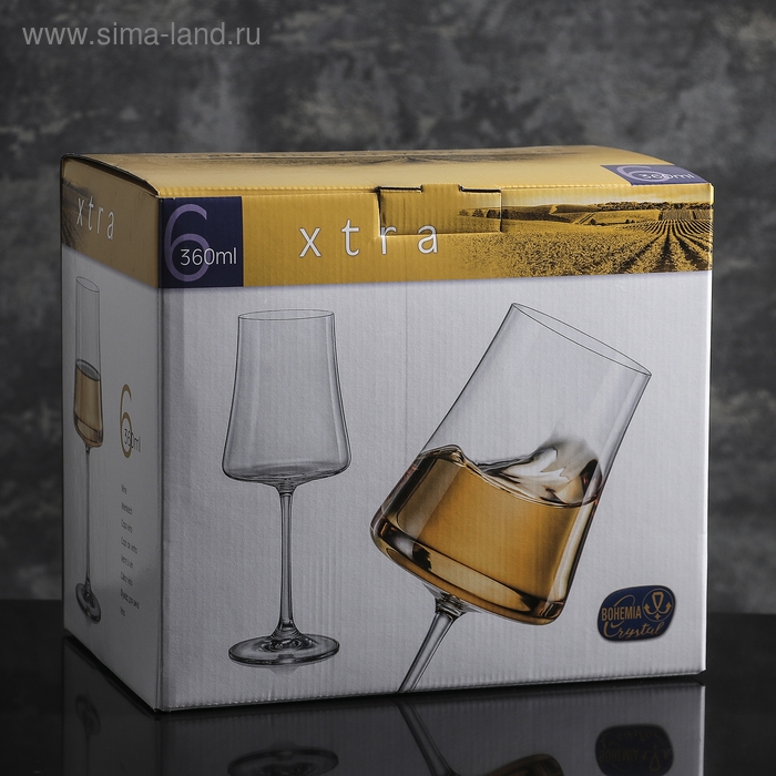 Набор бокалов для вина «Экстра», 360 мл, 6 шт Набор бокалов для вина «Экстра», 360 мл, 6 шт