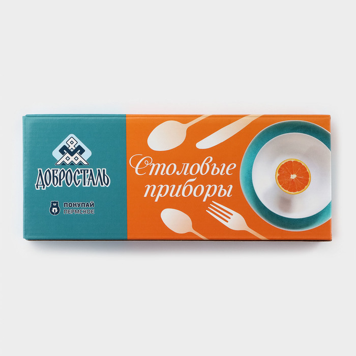 Набор столовый «Аппетит», 24 предмета, толщина 2 мм, картонная коробка, цвет серебряный Набор столовый «Аппетит», 24 предмета, толщина 2 мм, картонная коробка, цвет серебряный