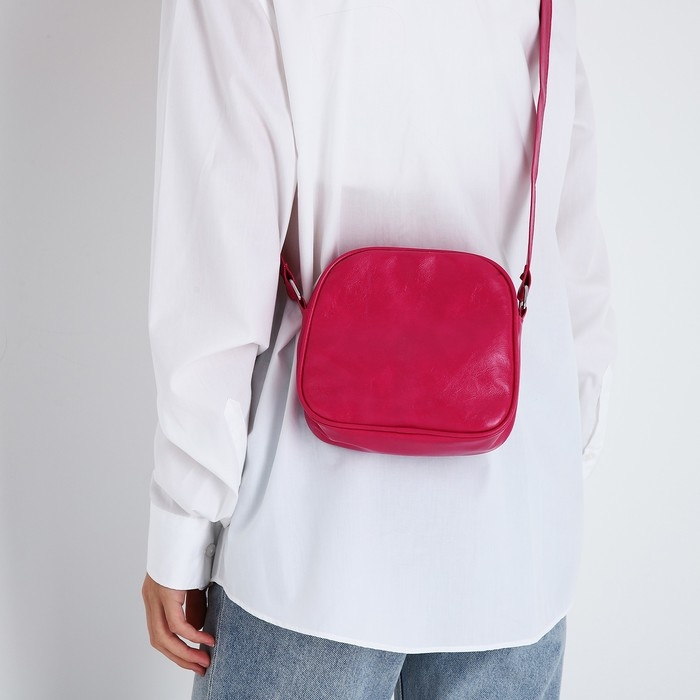 Сумка кросс-боди на молнии, цвет розовый Сумка кросс-боди на молнии, цвет розовый