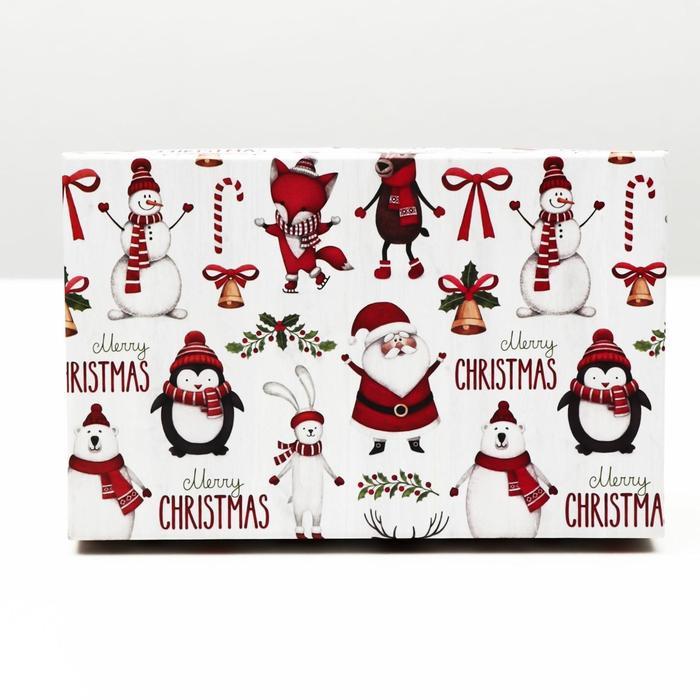 Набор коробок 3 в 1 Набор коробок 3 в 1 "Уютный новый год", 23 х 16 х 9,5 - 19 х 12 х 6,5 см