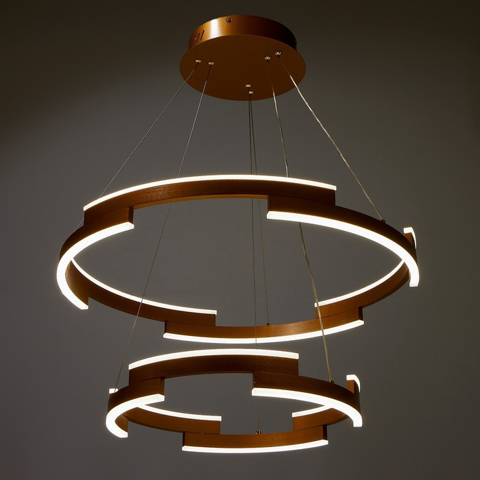 Люстра 1511/2 LED 65Вт 3000-6000К золото 60х60х106 см BayerLux