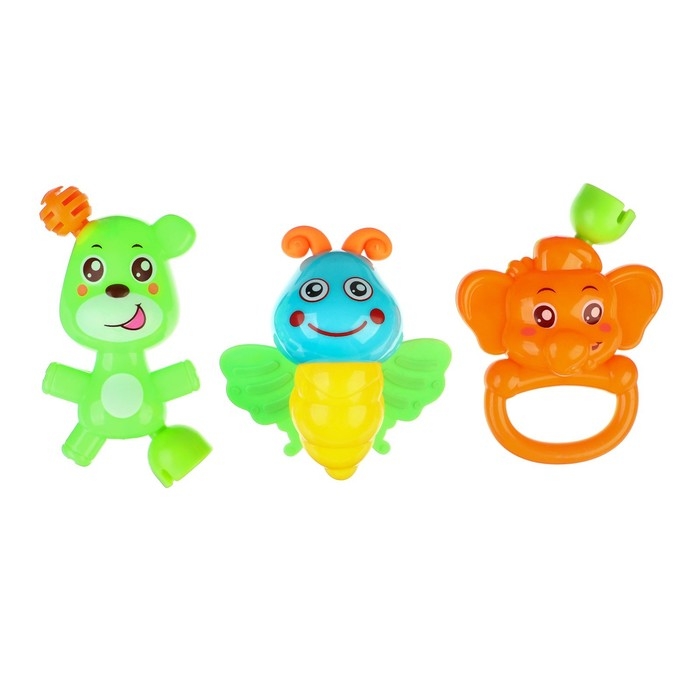 Набор погремушек «Собери меня», 3 шт, Крошка Я Набор погремушек «Собери меня», 3 шт, Крошка Я
