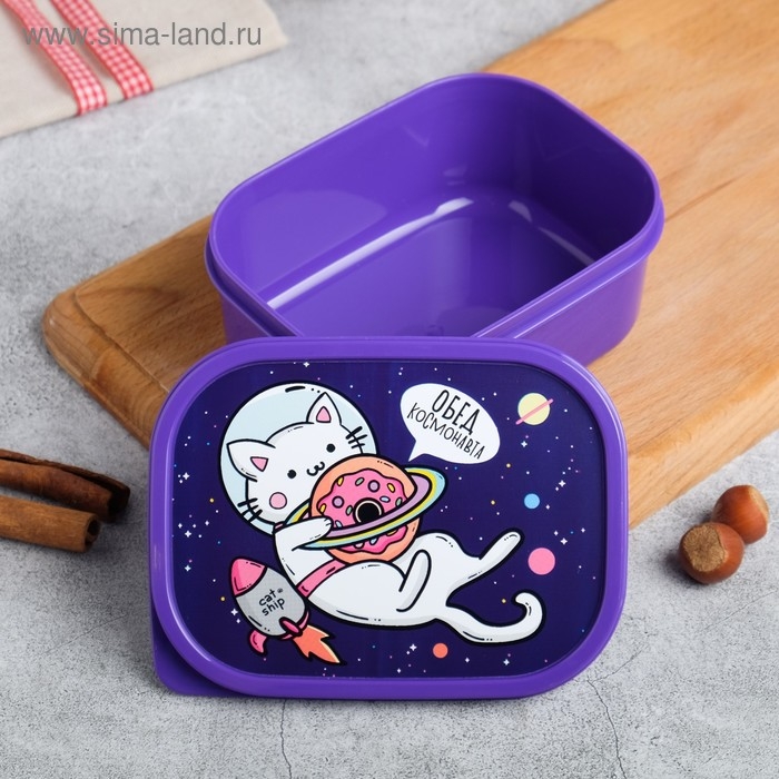 Ланч-бокс «Кот в космосе», 0.5 л