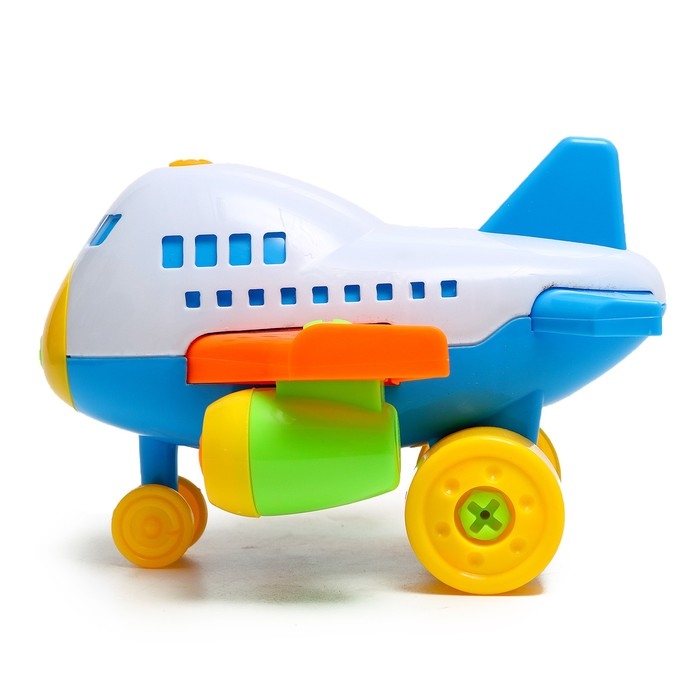 Конструктор винтовой «Самолётик», с отвёрткой, 22 детали, МИКС Конструктор винтовой «Самолётик», с отвёрткой, 22 детали, МИКС