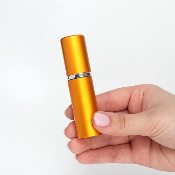 Флакон для парфюма, с распылителем, 10 мл, цвет золотистый Флакон для парфюма, с распылителем, 10 мл, цвет золотистый