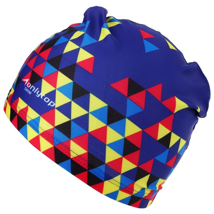 Шапочка для плавания взрослая ONLYTOP, тканевая, обхват 54-60 см Шапочка для плавания взрослая ONLYTOP, тканевая, обхват 54-60 см