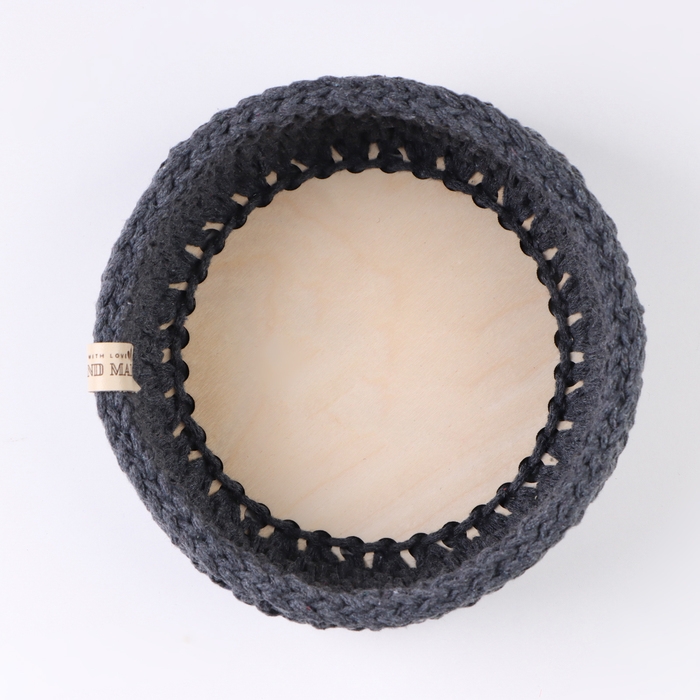 Корзинка  Корзинка "Малышка", 16 х 7,5 см, серый, хлопок