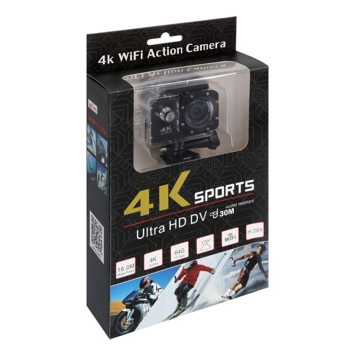 Экшн-камера Cam-16, 1920*1080 - 30 Fps, 900 мАч, аквабокс + набор креплений, чёрная Экшн-камера Cam-16, 1920*1080 - 30 Fps, 900 мАч, аквабокс + набор креплений, чёрная