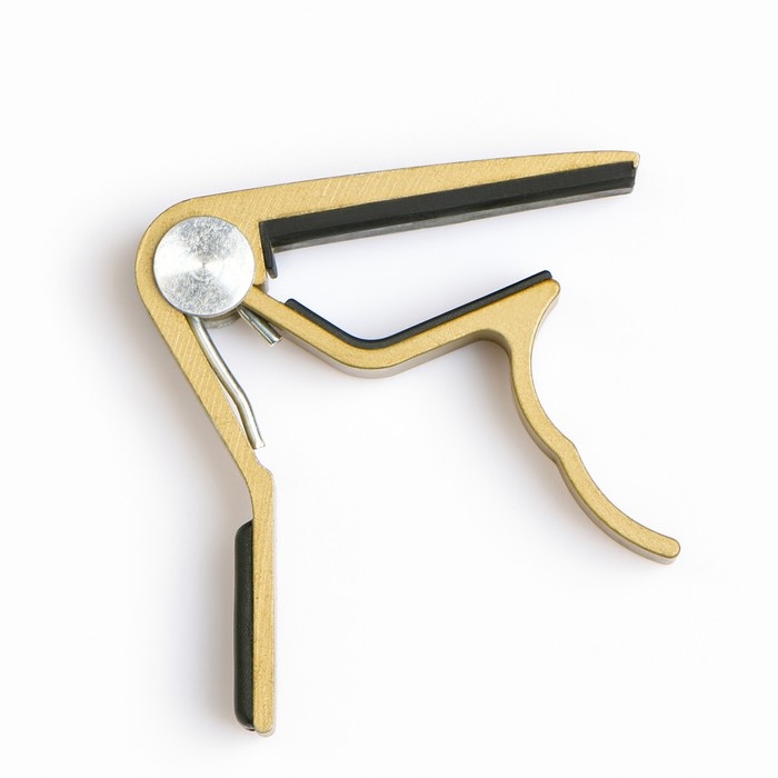 Каподастр гитарный Music life, золотой Каподастр гитарный Music life, золотой