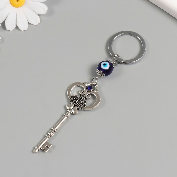 Брелок от сглаза металл Брелок от сглаза металл "Ключ с короной" 3х8,2 см