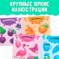 Картонная книга «Изучаем цвета», 10 стр.