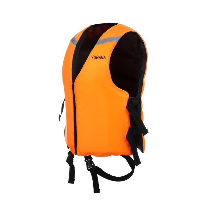 Жилет страховочный YUGANA, регулируемый, размер 56-62, оранжевый Жилет страховочный YUGANA, регулируемый, размер 56-62, оранжевый