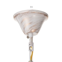 Люстра 2149/5 E14 40Вт белый с золотой патиной 57х57х38 см BayerLux