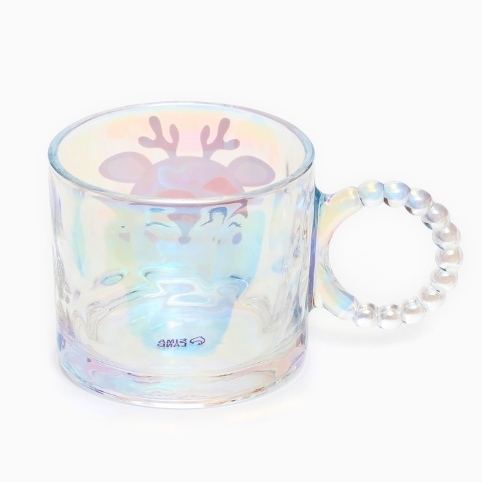 Новый год. Кружка стеклянная «Олененок», 300 мл Новый год. Кружка стеклянная «Олененок», 300 мл