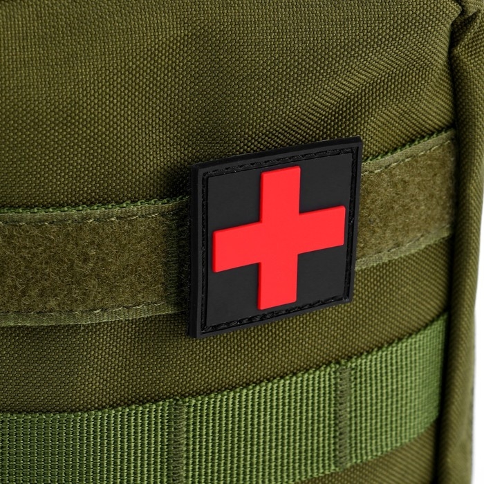 Подсумок медицинский, тактический, 20х13 см, зеленый Подсумок медицинский, тактический, 20х13 см, зеленый