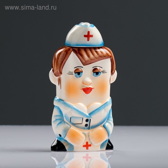 Штоф фарфоровый «Медсестра», 0.35 л, в упаковке книге Штоф фарфоровый «Медсестра», 0.35 л, в упаковке книге
