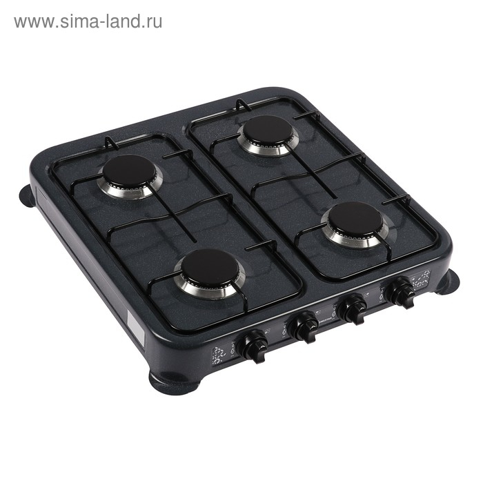 Плитка газовая HOMESTAR HS-1204, 4 конфорки, черная Плитка газовая HOMESTAR HS-1204, 4 конфорки, черная